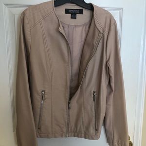 Kenneth Cole Reaction Vegan Leather Moto Jacket, L
